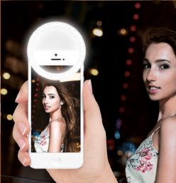 luz de circulo para smartphone con logotipo productos de tecnologíapromocionales crea tu idea